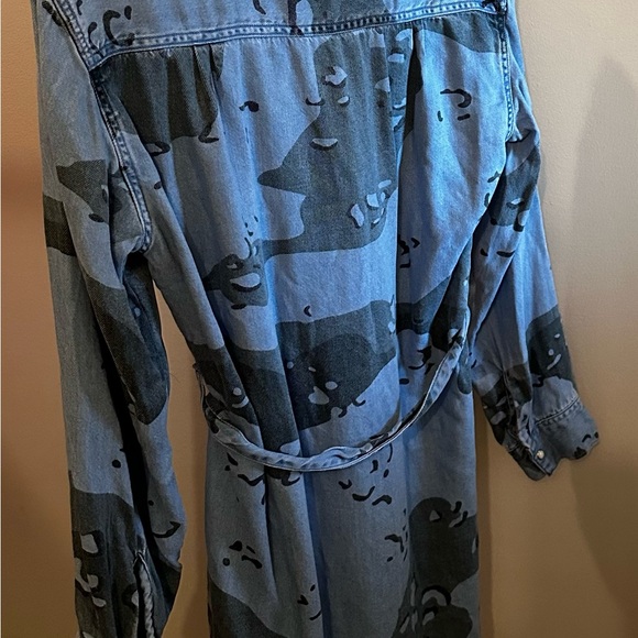 ALL SAINTS DENIM MIDI SHIRT DRESS - Picture 9 of 13